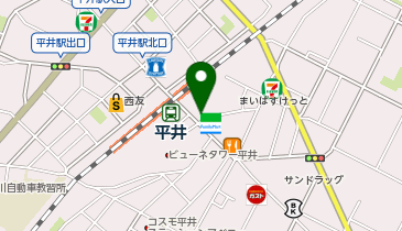 マクドナルド 平井店の地図画像