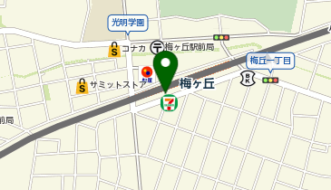 マクドナルド 梅ケ丘駅前店の地図画像