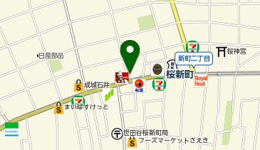 マクドナルド 桜新町店の地図画像