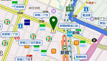 マクドナルド 新橋日比谷口店の地図画像