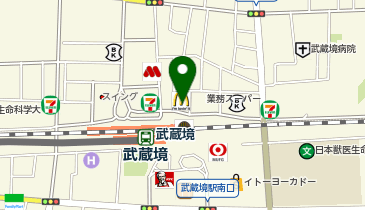 マクドナルド 武蔵境北口店の地図画像