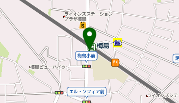 マクドナルド 梅島駅前店の地図画像