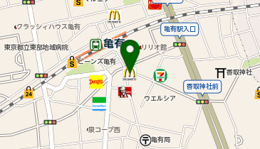 マクドナルド 亀有南口店の地図画像