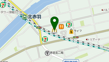 マクドナルド 北赤羽駅前店の地図画像