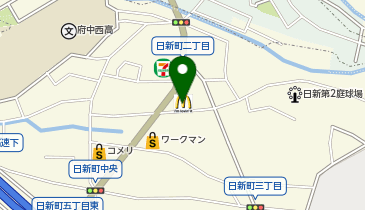 マクドナルド 四谷橋通り府中店の地図画像