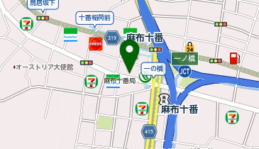 マクドナルド 麻布十番店の地図画像