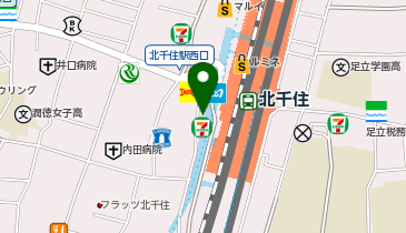 マクドナルド 北千住西口店の地図画像