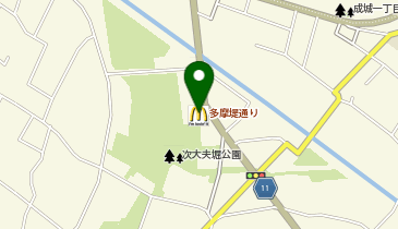 マクドナルド 多摩堤通り喜多見店の地図画像