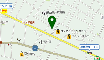 マクドナルド 井の頭通り高井戸店の地図画像