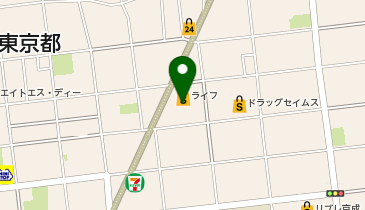 マクドナルド 水元ライフ店の地図画像