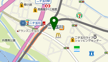 マクドナルド 二子玉川ライズ店の地図画像