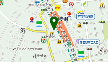 マクドナルド 赤羽アピレ店の地図画像