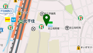マクドナルド 北千住東口店の地図画像