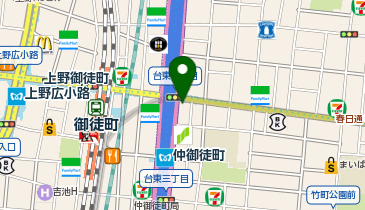マクドナルド 仲御徒町店の地図画像