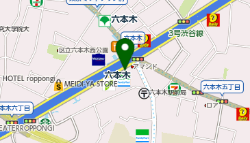 マクドナルド 六本木駅店の地図画像