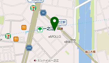 マクドナルド 一之江東口店の地図画像