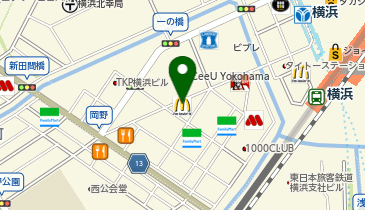 マクドナルド 横浜西口店の地図画像