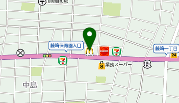 マクドナルド 川崎富士見通り店の地図画像