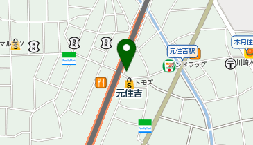 マクドナルド 元住吉店の地図画像