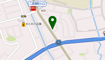 マクドナルド 二宮店の地図画像