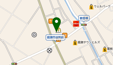 マクドナルド 綾瀬市役所前店の地図画像