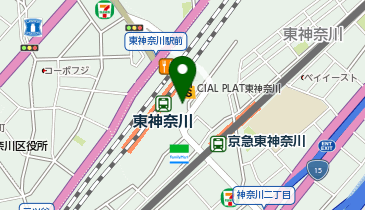 マクドナルド 東神奈川駅店の地図画像