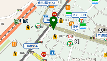 マクドナルド 川崎駅東口店の地図画像