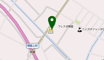 マクドナルド 49号横越店の地図画像