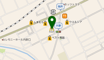 マクドナルド 116新潟坂井店の地図画像