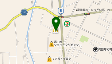マクドナルド 上越高田西店の地図画像