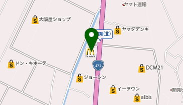 マクドナルド 大島イータウン前店の地図画像