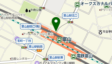 マクドナルド 富山駅店の地図画像