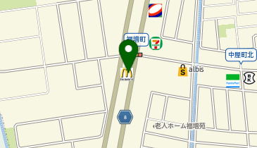 マクドナルド 福増町店の地図画像
