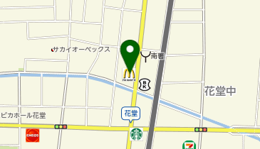 マクドナルド 花堂店の地図画像