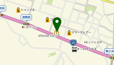 マクドナルド 27号小浜店の地図画像