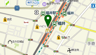 マクドナルド 福井駅店の地図画像