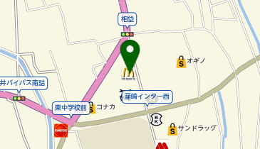 マクドナルド 韮崎店の地図画像