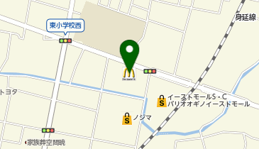 マクドナルド 甲府朝気店の地図画像