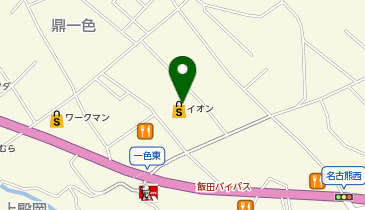 マクドナルド イオン飯田アップルロード店の地図画像