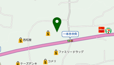 マクドナルド イオン中野店の地図画像