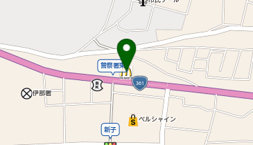 マクドナルド 361伊那店の地図画像