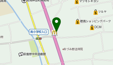 マクドナルド 安曇野穂高店の地図画像