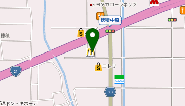 マクドナルド 21号穂積町店の地図画像