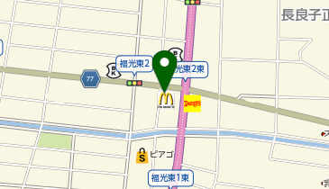 マクドナルド 長良店の地図画像