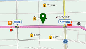マクドナルド 大野カネスエ店の地図画像
