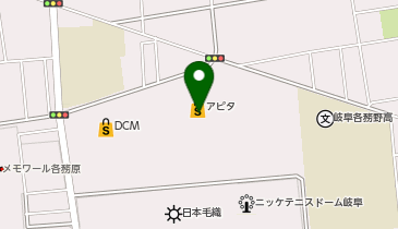マクドナルド 各務原アピタ店の地図画像