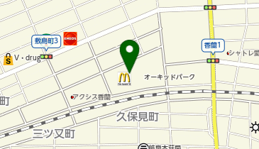 マクドナルド 岐阜オーキッドパーク店の地図画像