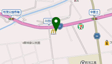 マクドナルド 21号可児店の地図画像