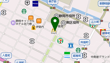 マクドナルド 静岡呉服町店の地図画像