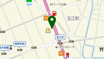 マクドナルド 香貫店の地図画像